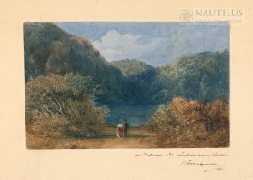 Spacer nad jeziorem, ok. 1861
