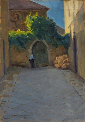 U wrót klasztoru (Włochy), 1919