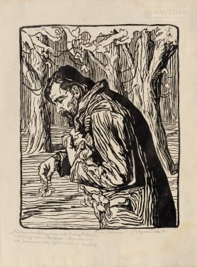 Drzeworyt na papierze żeberkowym, 1903