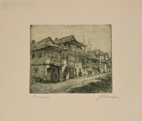 Krzemieniec. Domy przy ul. Kładkowej, 1926
