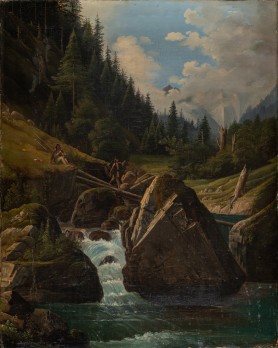 Potok w Tatrach, lata 60. XIX w. 