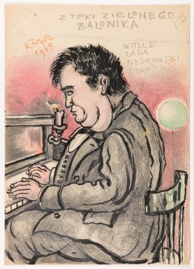 Witold Noskowski przy pianinie, 1905