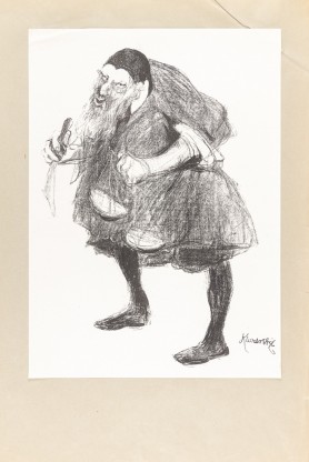 Kotarbiński jako Scheylock w sztuce Szekspira „Kupiec wenecki”, 1904