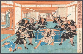 Scena 10 z cyklu Chushingura, ok. 1847