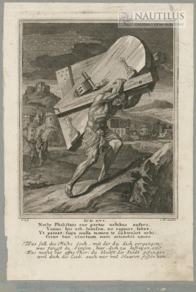 Samson dźwigający wrota do miasta, 1708
