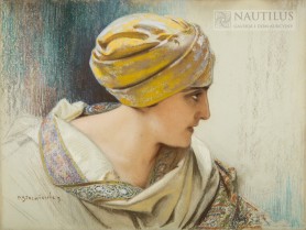 Portret kobiety w turbanie [Odaliska], początek XX wieku